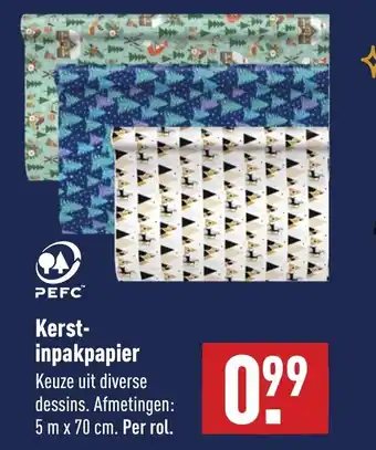 ALDI Kerst- inpakpapier aanbieding