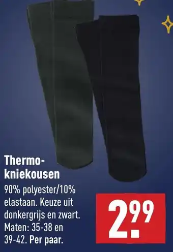 ALDI Thermo- kniekousen aanbieding