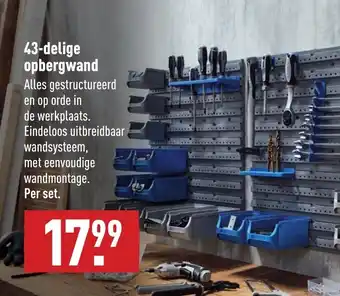 ALDI 43-delige opbergwand aanbieding