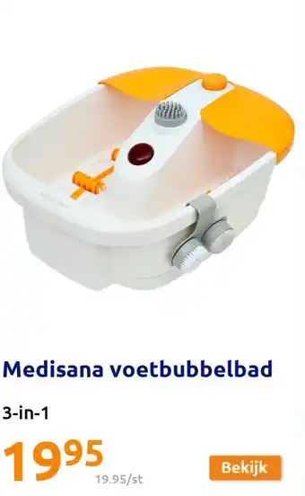 Action Medisana voetbubbelbad aanbieding