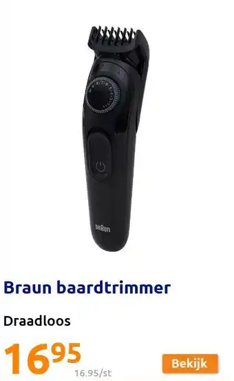 Action Braun baardtrimmer aanbieding