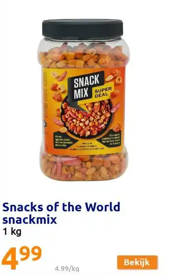 Action Snacks of the World snackmix aanbieding