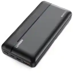 ANWB Luvego Powerbank 20.000 mAh USB-C Zwart aanbieding