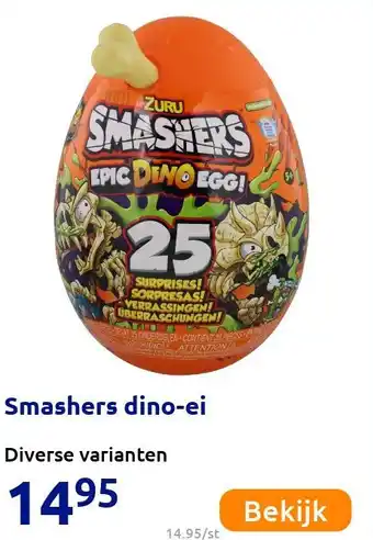 Action Smashers dino-ei aanbieding