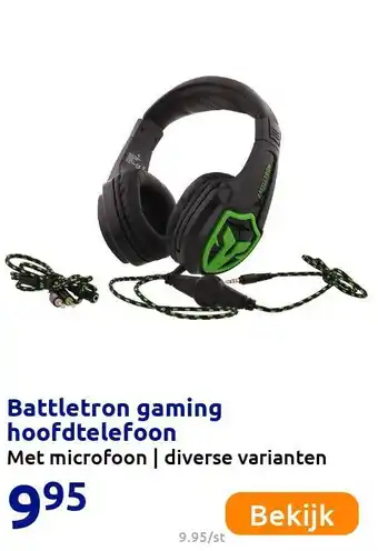 Action Battletron gaming hoofdtelefoon aanbieding