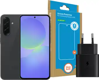 Coolblue Samsung Galaxy A36 128GB Zwart 5G + Basis Accessoirepakket aanbieding