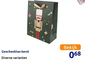 Action Geschenktas kerst aanbieding