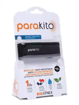De Online Drogist ParaKito Anti-Muggen Armband Zwart Volwassenen aanbieding