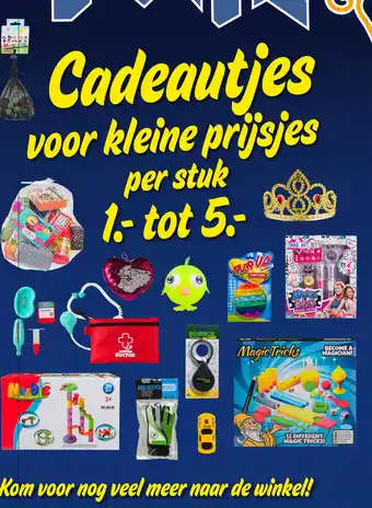 Big Bazar Cadeautjes voor kleine prijsjes aanbieding