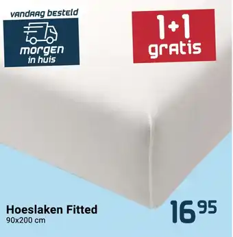 Beddenreus Hoeslaken Fitted 90x200 cm aanbieding