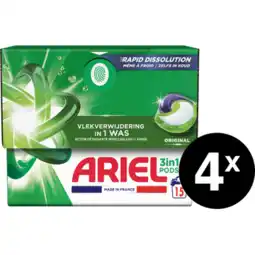 Jumbo Ariel 3in1 PODS Original, Wasmiddel Capsules aanbieding