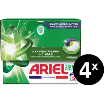 Jumbo Ariel 3in1 PODS Original, Wasmiddel Capsules aanbieding