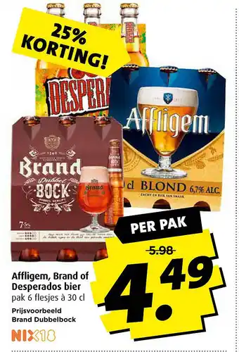 Boni Affligem, Brand of Desperados bier aanbieding