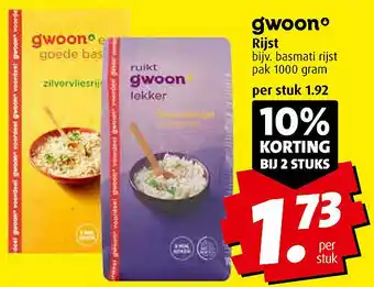 Boni gwoon Rijst aanbieding