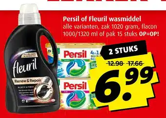 Boni Persil of Fleuril wasmiddel aanbieding