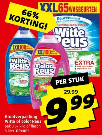 Boni Grootverpakking Witte of Color Reus aanbieding