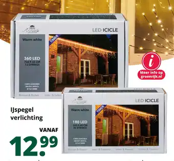 GroenRijk IJspegel verlichting aanbieding