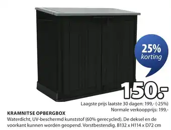 Jysk Kramnitse opbergbox aanbieding