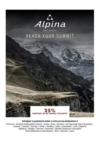 Siebel Juweliers De gehele collectie Alpina aanbieding