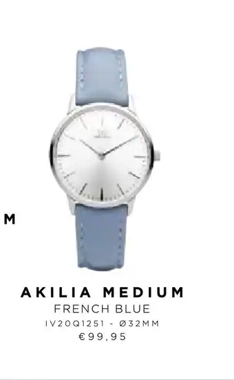 Siebel Juweliers AKILIA MEDIUM FRENCH BLUE IV 20Q1251 - Ø32 MM aanbieding