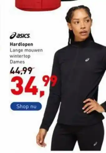 Intersport Asics Hardlopen Lange mouwen wintertop Dames aanbieding