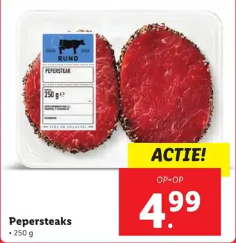 Lidl Pepersteaks aanbieding