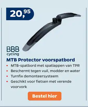 Bike Totaal BBB Cycling MTB Protector voorspatbord aanbieding