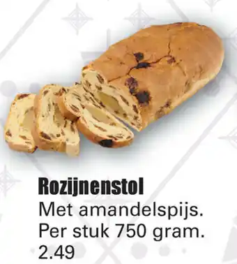 Dirk Rozijnenstol 750g aanbieding