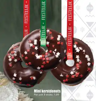 Dirk Mini kerstdonut 9st aanbieding