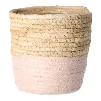 Van Cranenbroek Mand Rachel rond roze 14x14cm aanbieding