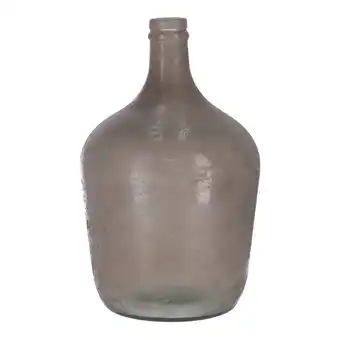 Van Cranenbroek Vaas fles glas grijs 30x18cm aanbieding