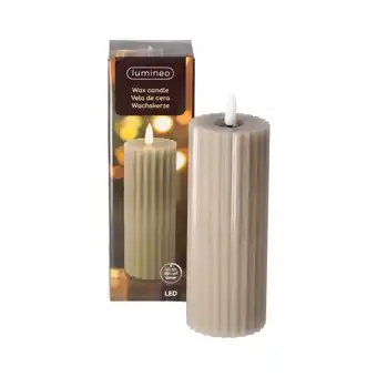 Van Cranenbroek Kaars LED 22cm warm grijs aanbieding