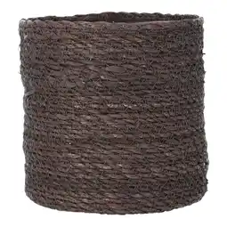 Van Cranenbroek Mand grijs - h18xd18cm aanbieding