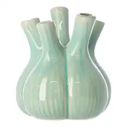 Van Cranenbroek Vaas Keramiek groen 17x17x20cm nc aanbieding