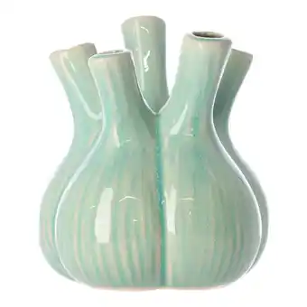 Van Cranenbroek Vaas Keramiek groen 17x17x20cm nc aanbieding