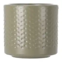 Van Cranenbroek Pot Era rond groen relief 7x7cm aanbieding