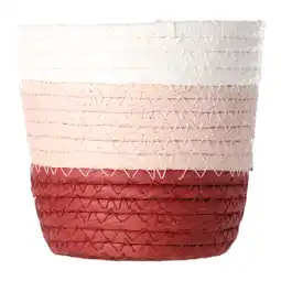 Van Cranenbroek Mand Rachel rond rood 12x12cm aanbieding