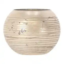 Van Cranenbroek Theelichthouder glas zilver 10cm 2ass nc aanbieding