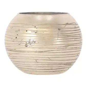 Van Cranenbroek Theelichthouder glas zilver 10cm 2ass nc aanbieding