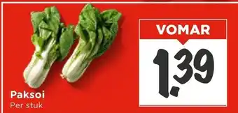 Vomar Voordeelmarkt Paksoi aanbieding