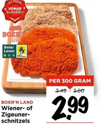 Vomar Voordeelmarkt Wiener of Zigeuner schnitzels aanbieding