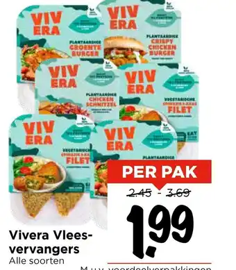 Vomar Voordeelmarkt Vivera Vlees vervangers aanbieding