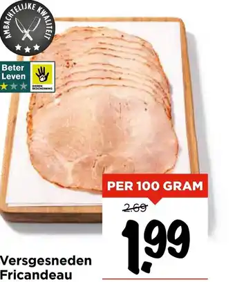Vomar Voordeelmarkt Versgesneden Fricandeau aanbieding