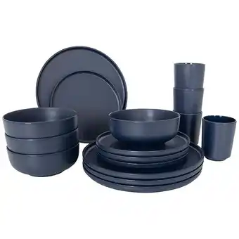 ANWB Bo-camp Servies Patom 16 Stuks Blauw aanbieding