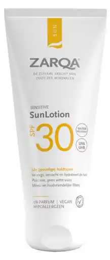 De Online Drogist Zarqa Sensitive SunLotion SPF30 aanbieding
