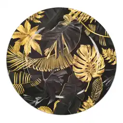 Van Cranenbroek Onderbord 33cm blad goud zwart aanbieding