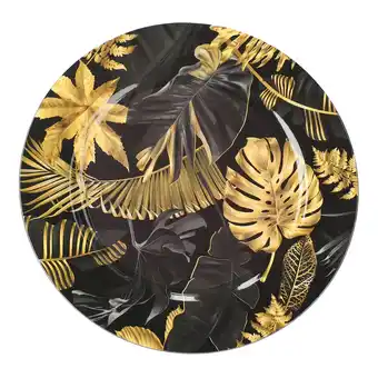 Van Cranenbroek Onderbord 33cm blad goud zwart aanbieding