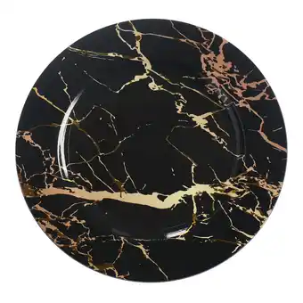 Van Cranenbroek Onderbord 33cm marmer zwart aanbieding