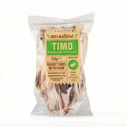 Pets Place Timo Konijnenoren Met Vacht - Hondensnacks - 10 stuks aanbieding