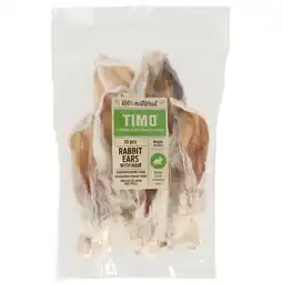 Pets Place Timo Konijnenoren Met Vacht - Hondensnacks - 10 stuks aanbieding